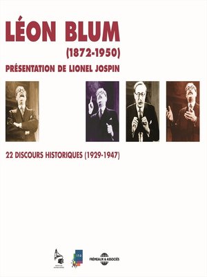 cover image of Léon Blum. 22 discours historiques 1929-1947